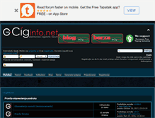 Tablet Screenshot of e-ciginfo.net